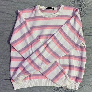Brandy Melville | Sweaters | Brianna Cotton Thick Stripe Sweater | Poshmark